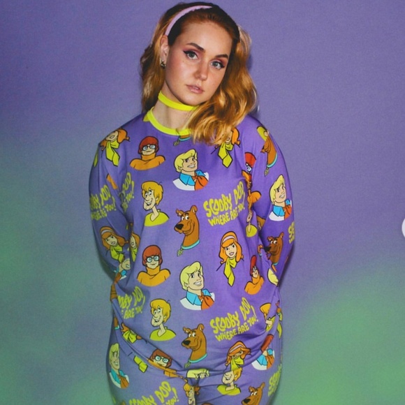 Cakeworthy Scooby Doo Pajama Set Small Unisex Fred Daphne Shaggy Velma Women - Picture 1 of 6
